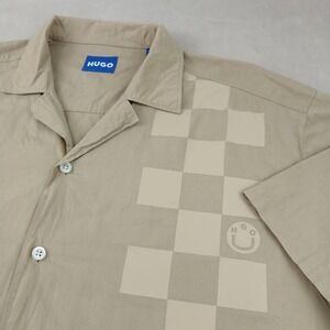 Hugo Boss XXL Mens Shirt Hawaiian Camp Lightweight 27x29 Casual